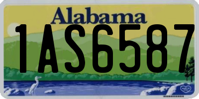 AL license plate 1AS6587