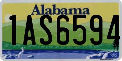AL license plate 1AS6594