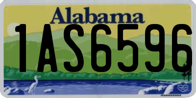 AL license plate 1AS6596