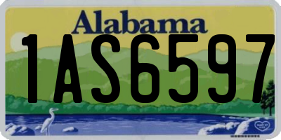 AL license plate 1AS6597