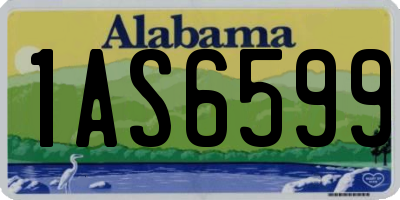 AL license plate 1AS6599