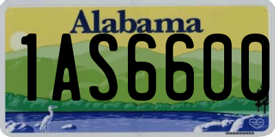 AL license plate 1AS6600