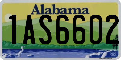 AL license plate 1AS6602