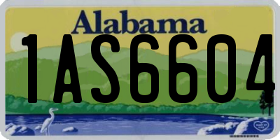 AL license plate 1AS6604