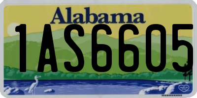 AL license plate 1AS6605