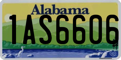 AL license plate 1AS6606