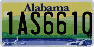 AL license plate 1AS6610
