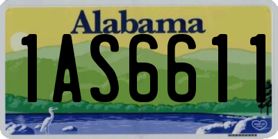 AL license plate 1AS6611