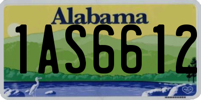 AL license plate 1AS6612