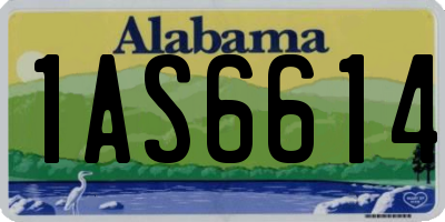 AL license plate 1AS6614