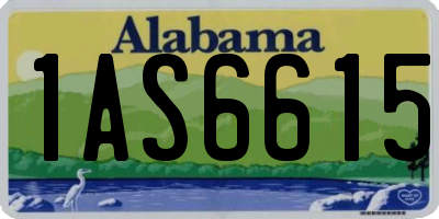 AL license plate 1AS6615