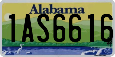 AL license plate 1AS6616