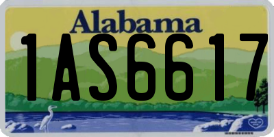AL license plate 1AS6617