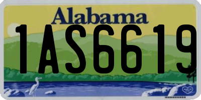 AL license plate 1AS6619