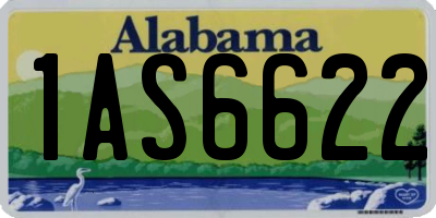 AL license plate 1AS6622