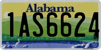 AL license plate 1AS6624