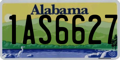 AL license plate 1AS6627