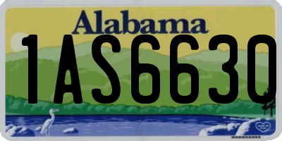 AL license plate 1AS6630