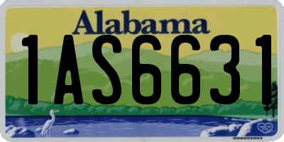 AL license plate 1AS6631