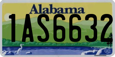 AL license plate 1AS6632
