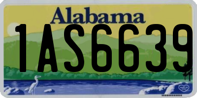 AL license plate 1AS6639