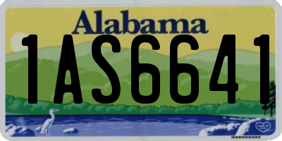 AL license plate 1AS6641