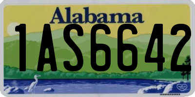 AL license plate 1AS6642