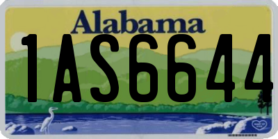 AL license plate 1AS6644