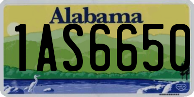 AL license plate 1AS6650