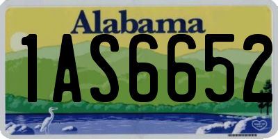 AL license plate 1AS6652