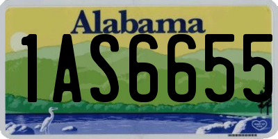 AL license plate 1AS6655