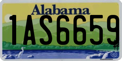 AL license plate 1AS6659