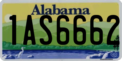 AL license plate 1AS6662