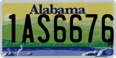 AL license plate 1AS6676