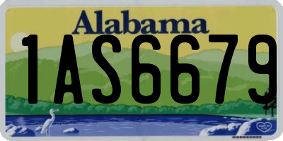 AL license plate 1AS6679