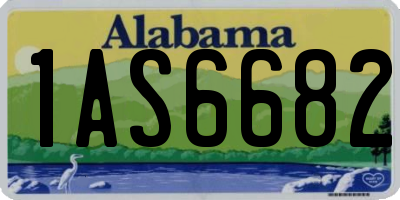 AL license plate 1AS6682