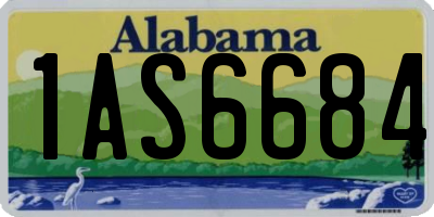 AL license plate 1AS6684