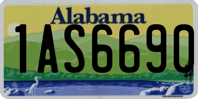 AL license plate 1AS6690