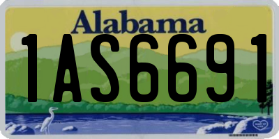 AL license plate 1AS6691