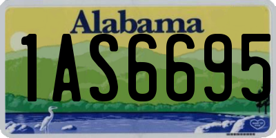 AL license plate 1AS6695