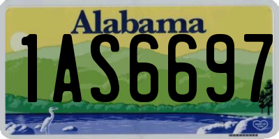 AL license plate 1AS6697