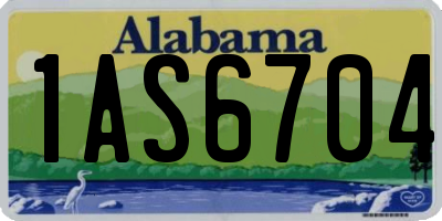 AL license plate 1AS6704
