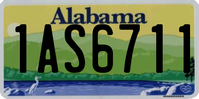 AL license plate 1AS6711