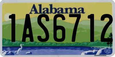 AL license plate 1AS6712