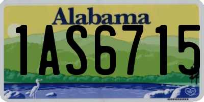 AL license plate 1AS6715