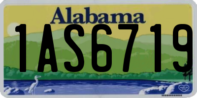 AL license plate 1AS6719