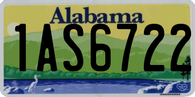 AL license plate 1AS6722