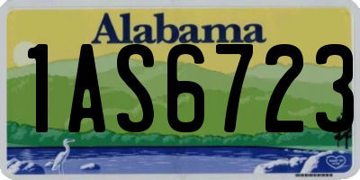AL license plate 1AS6723