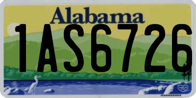 AL license plate 1AS6726