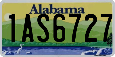 AL license plate 1AS6727